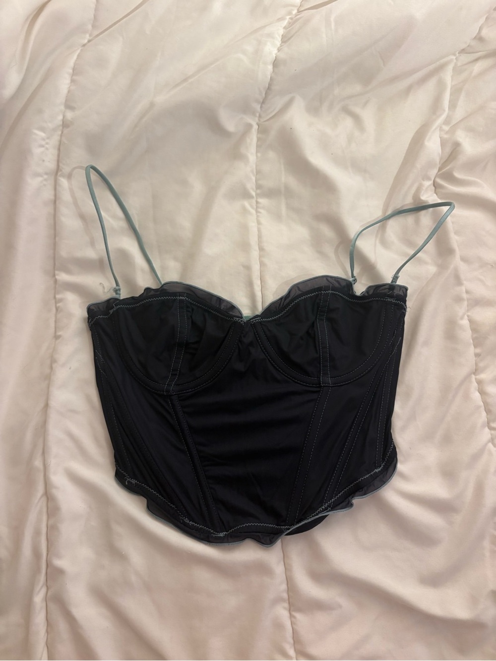 Navy Corset Top